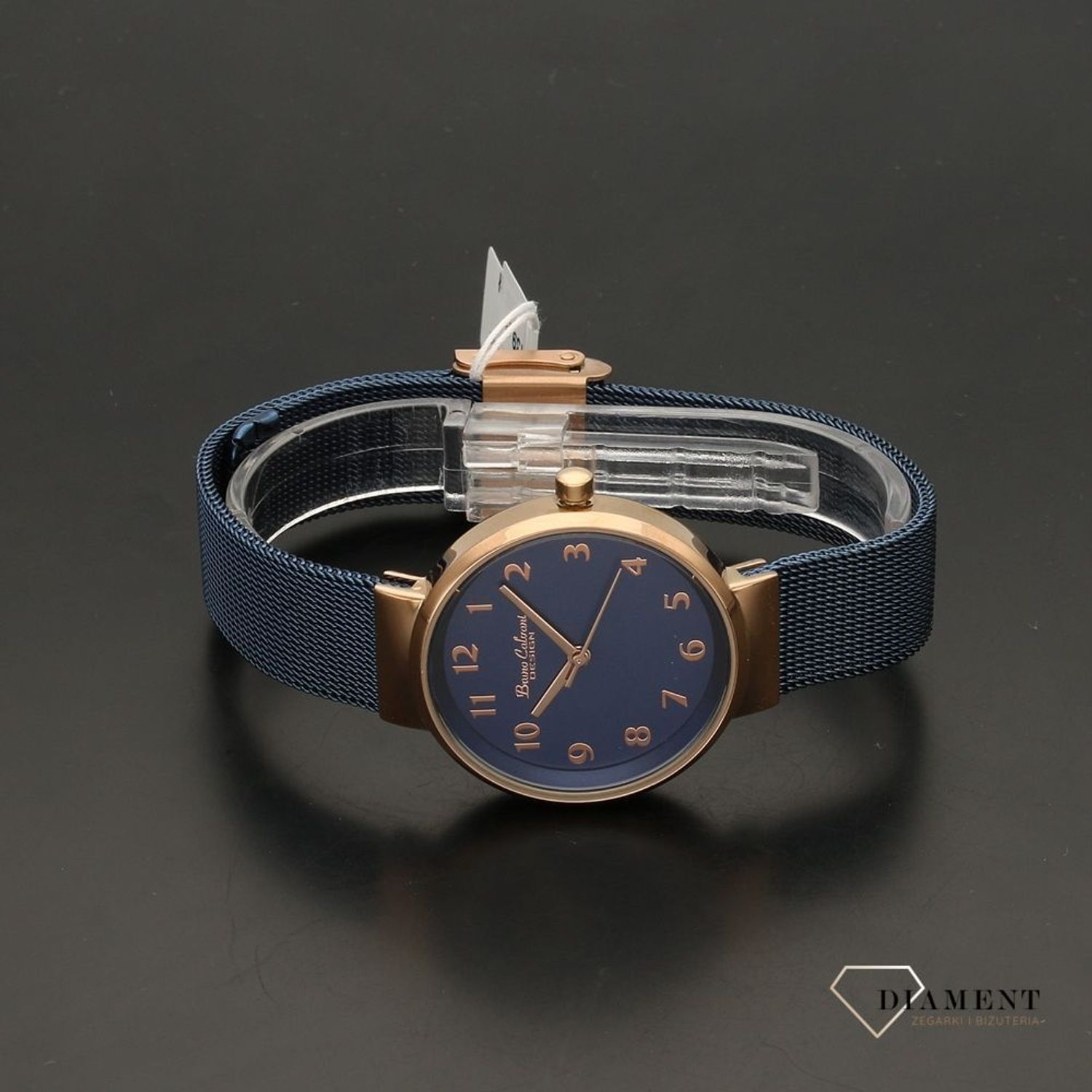 Zegarek damski Bruno Calvani BC9454 BICOLOR siatka granat (1).jpg